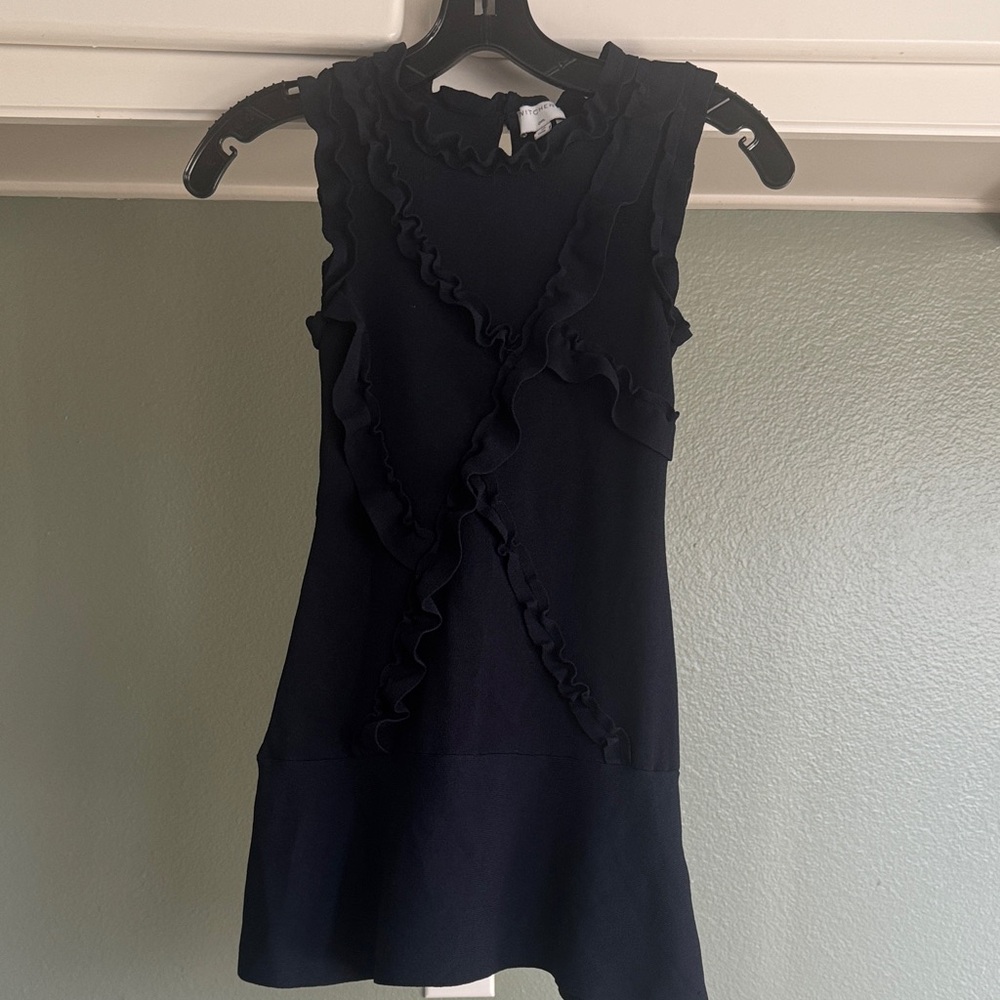 Witchery Midnight Blue Ruffle Dress